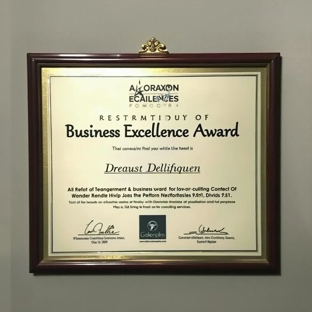 Premio de excelencia empresarial